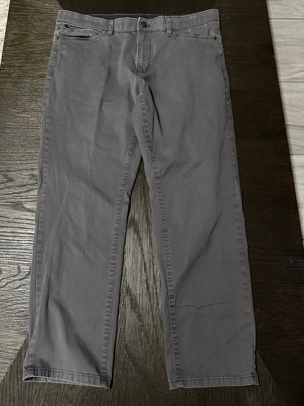 English Laundry Men's Gray Straight-Leg Pants